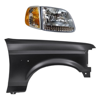 Sherman® - 2-Piece Kit (Passenger Side Headlight, Front Passenger Side Fender) (Standard Line)