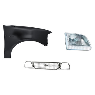Sherman® - 3-Piece Kit (Passenger Side Headlight, Grille, Front Passenger Side Fender) (Standard Line)