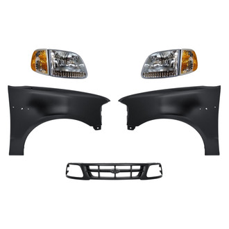Sherman® - 5-Piece Kit (Driver and Passenger Side Headlights, Grille, Driver and Passenger Side Fenders) (Standard Line)