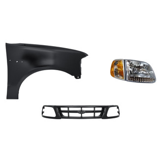 Sherman® - 3-Piece Kit (Passenger Side Headlight, Grille, Front Passenger Side Fender) (Standard Line)