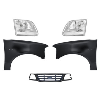 Sherman® - 5-Piece Kit (Driver and Passenger Side Headlights, Grille, Driver and Passenger Side Fenders) (Standard Line)