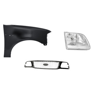 Sherman® - 3-Piece Kit (Passenger Side Headlight, Grille, Front Passenger Side Fender) (Standard Line)