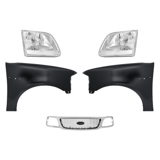 Sherman® - 5-Piece Kit (Driver and Passenger Side Headlights, Grille, Driver and Passenger Side Fenders) (Standard Line)