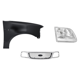 Sherman® - 3-Piece Kit (Passenger Side Headlight, Grille, Front Passenger Side Fender) (Standard Line)