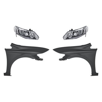 Sherman® - 4-Piece Kit (Driver and Passenger Side Headlights, Driver and Passenger Side Fenders) (Standard Line)