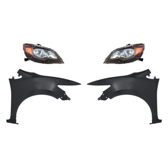 Sherman® - 4-Piece Kit (Driver and Passenger Side Headlights, Driver and Passenger Side Fenders) (Standard Line)