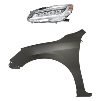 Sherman® - 2-Piece Kit (Driver Side Headlight, Front Driver Side Fender) (Standard Line)