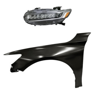 Sherman® - 2-Piece Kit (Driver Side Headlight, Front Driver Side Fender) (CAPA Certified)