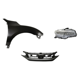 Sherman® - 3-Piece Kit (Passenger Side Headlight, Grille, Front Passenger Side Fender) (Standard Line)