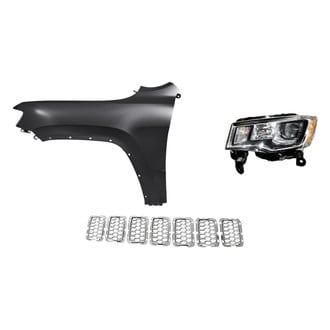Sherman® - 3-Piece Kit (Driver Side Headlight, Inner Grille Trim Ring, Front Driver Side Fender)