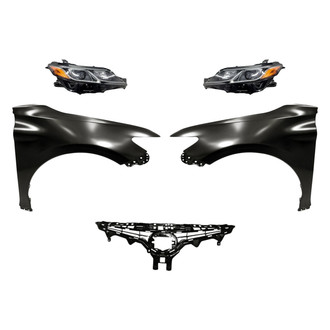 Sherman® - 5-Piece Kit (Driver and Passenger Side Headlights, Grille, Driver and Passenger Side Fenders) (Standard Line)