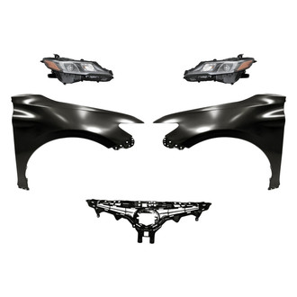 Sherman® - 5-Piece Kit (Driver and Passenger Side Headlights, Grille, Driver and Passenger Side Fenders) (Standard Line)