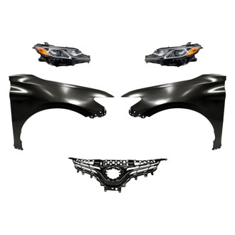 Sherman® - 5-Piece Kit (Driver and Passenger Side Headlights, Grille, Driver and Passenger Side Fenders) (Standard Line)