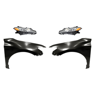 Sherman® - 4-Piece Kit (Driver and Passenger Side Headlights, Driver and Passenger Side Fenders) (Standard Line)
