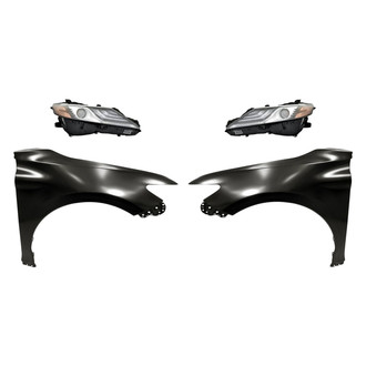 Sherman® - 4-Piece Kit (Driver and Passenger Side Headlights, Driver and Passenger Side Fenders) (Standard Line)