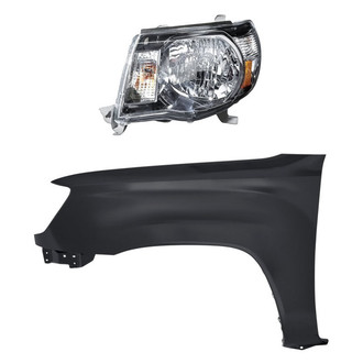 Sherman® - 2-Piece Kit (Driver Side Headlight, Front Driver Side Fender) (CAPA Certified)