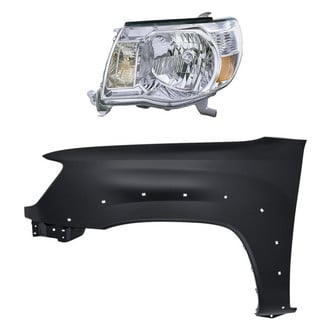 Sherman® BNDL-263557 - 2-Piece Kit (Driver Side Headlight, Front Driver Side Fender) (CAPA Certified)
