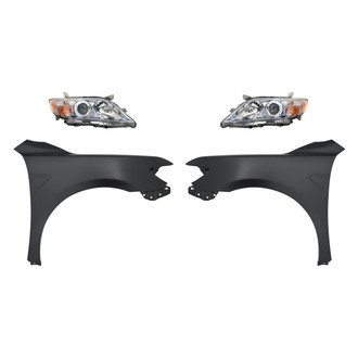 Sherman® - 4-Piece Kit (Driver and Passenger Side Headlights, Driver and Passenger Side Fenders) (Standard Line)