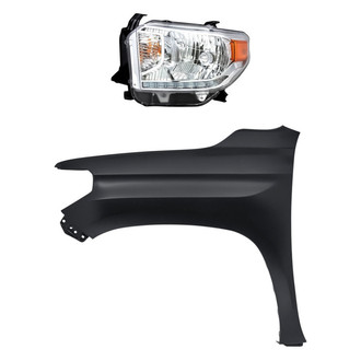 Sherman® - 2-Piece Kit (Driver Side Headlight, Front Driver Side Fender) (CAPA Certified)