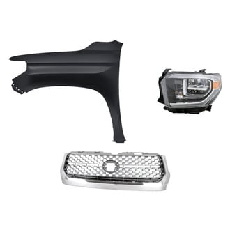 Sherman® - 3-Piece Kit (Driver Side Headlight, Grille, Front Driver Side Fender) (Standard Line)