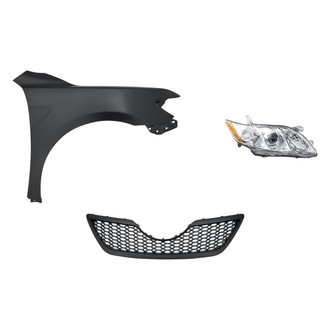 Sherman® - 3-Piece Kit (Passenger Side Headlight, Grille, Front Passenger Side Fender) (Standard Line)