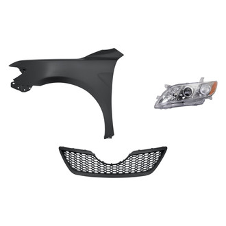 Sherman® - 3-Piece Kit (Driver Side Headlight, Grille, Front Driver Side Fender) (Standard Line)