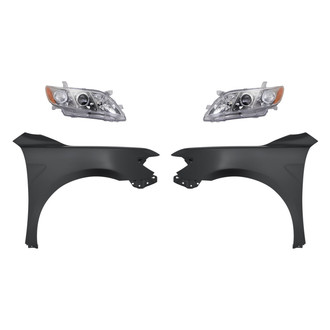 Sherman® - 4-Piece Kit (Driver and Passenger Side Headlights, Driver and Passenger Side Fenders) (Standard Line)