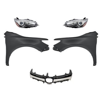 Sherman® - 5-Piece Kit (Driver and Passenger Side Headlights, Grille, Driver and Passenger Side Fenders) (Standard Line)