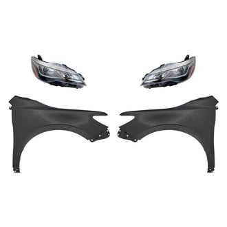 Sherman® - 4-Piece Kit (Driver and Passenger Side Headlights, Driver and Passenger Side Fenders) (CAPA Certified)