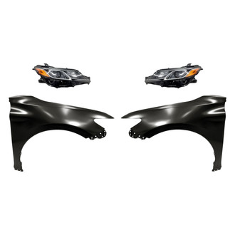 Sherman® - 4-Piece Kit (Driver and Passenger Side Headlights, Driver and Passenger Side Fenders) (Standard Line)