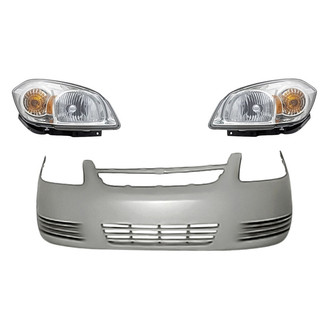 Sherman® - 3-Piece Kit (Driver and Passenger Side Headlights, Front Bumper Cover) (Standard Line)