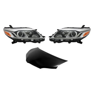 Sherman® - 3-Piece Kit (Driver and Passenger Side Headlights, Hood Panel) (Value Line)