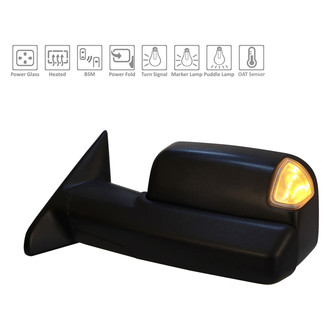 Sherman® - Driver Side Power View Mirror (Heated, Foldaway) (Standard Line)