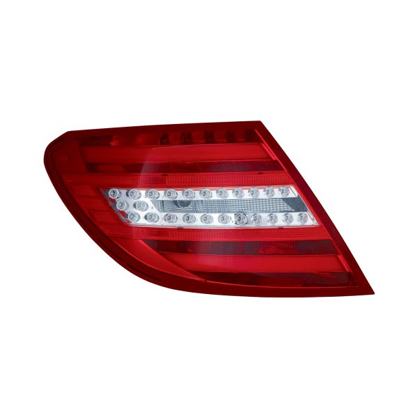 Sherman® - Chrome/Red LED Tail Lights, Mercedes C Class