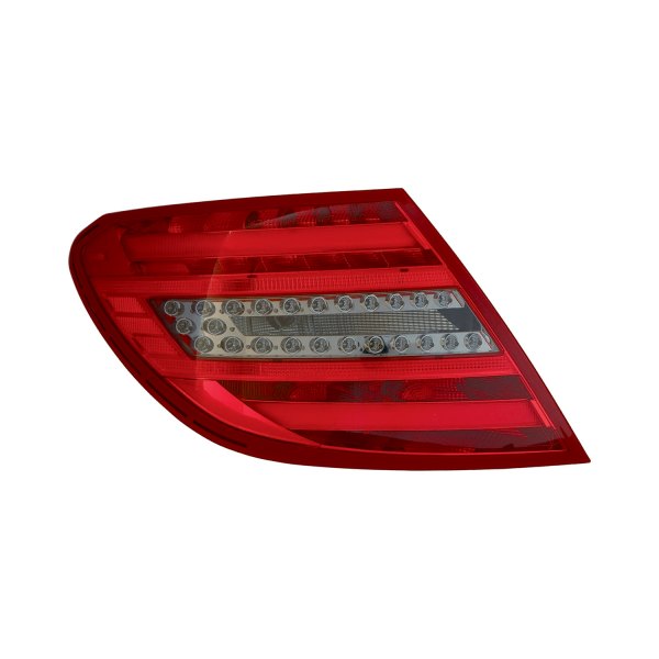 Sherman® - Black Red/Smoke LED Tail Lights, Mercedes C Class
