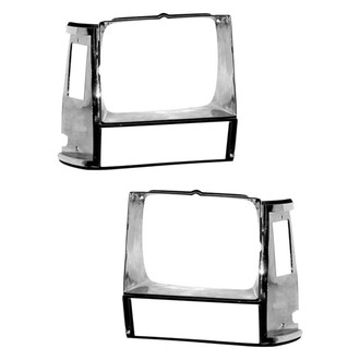 Sherman® - Driver and Passenger Side Headlight Bezel Set (Value Line)