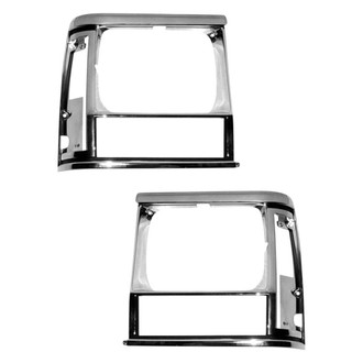 Sherman® - Driver and Passenger Side Headlight Bezel Set (Value Line)