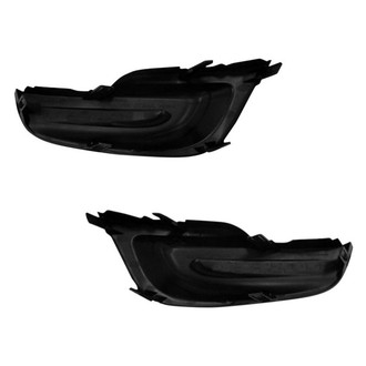 Sherman® - Front Driver and Passenger Side Fog Light Cover Set (CAPA Certified)