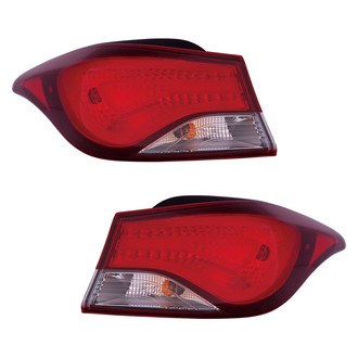 Sherman® - Driver and Passenger Side Outer Replacement Tail Lights (Value Line)