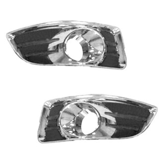 Sherman® - Front Driver and Passenger Side Fog Light Bezel Set (Value Line)