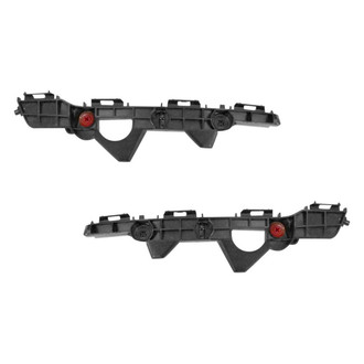 Sherman® - Rear Driver and Passenger Side Bumper Cover Side Stiffener Support Bracket Set (CAPA Certified)