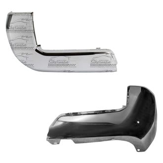 Sherman® - Rear Outer Driver and Passenger Side Bumper End Set (CAPA Certified)