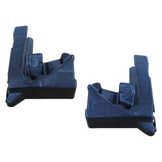Sherman® - Front Driver and Passenger Side Bumper Absorber Reinforcement Bracket Set (CAPA Certified)
