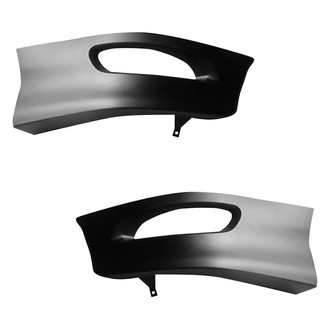 Sherman® - Front Lower Driver and Passenger Side Bumper Spoiler Set (Value Line)