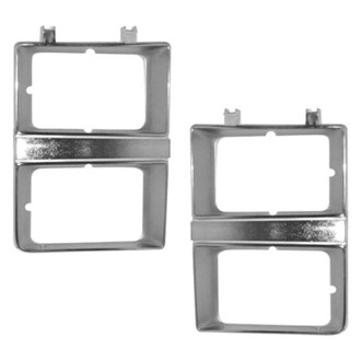 Sherman® - Driver and Passenger Side Headlight Bezel Set (Value Line)