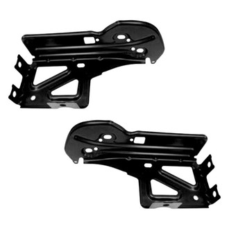Sherman® - Rear Driver and Passenger Side Bumper Support Impact Bar Bracket Set (Value Line)