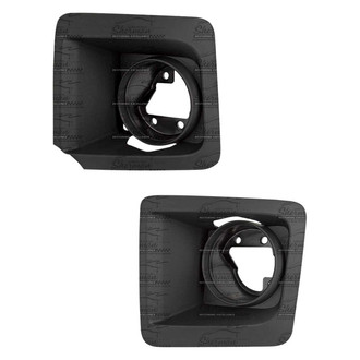 Sherman® - Front Driver and Passenger Side Fog Light Bezel Set (Value Line)