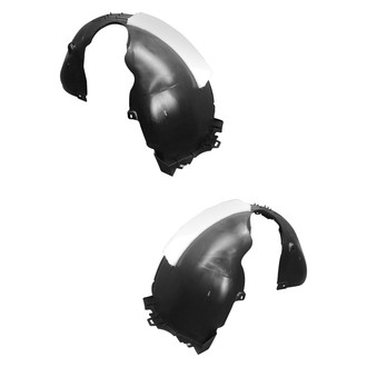 Sherman® - Front Rearward Driver and Passenger Side Fender Liner Set (CAPA Certified)