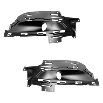 Sherman® - Front Driver and Passenger Side Fog Light Bezel Set (Value Line)