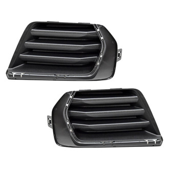 Sherman® - Front Driver and Passenger Side Fog Light Cover Set (CAPA Certified)